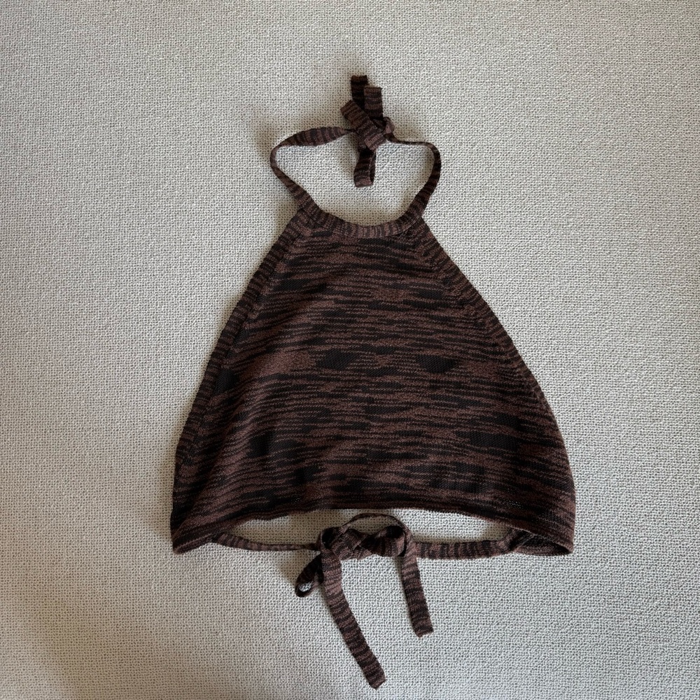 SEAFOLLY Australia cotton knit backless halter top
